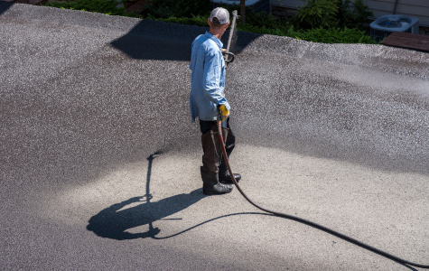 Commercial Sealcoating a parking lot